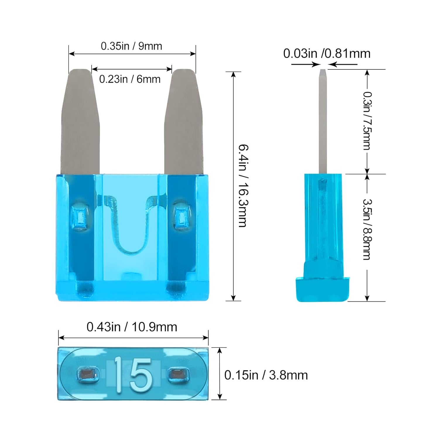 160Pcs Mini Fuses Kit