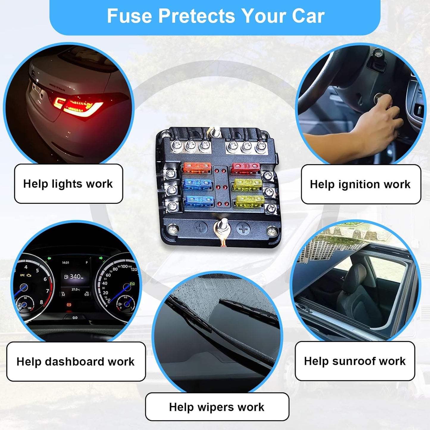300Pcs Car Fuse Assortment Kit