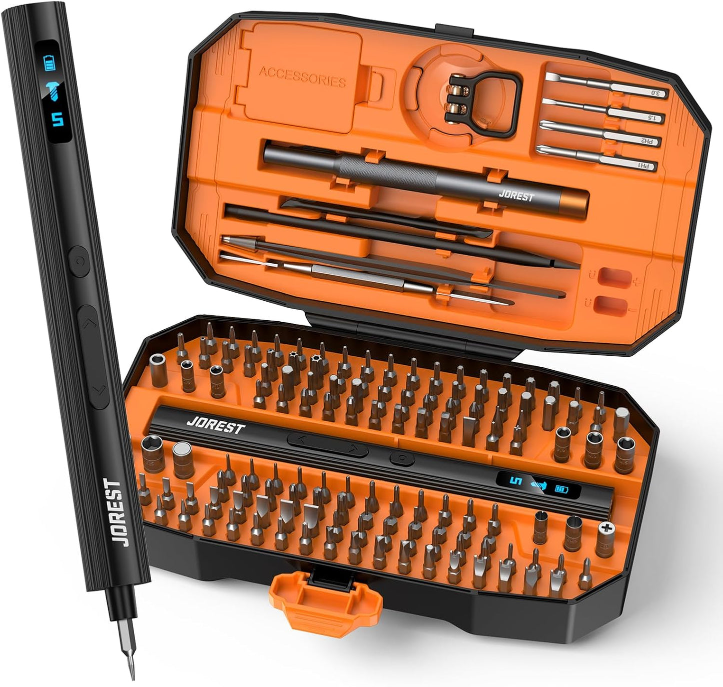 JOREST 155 in 1 Mini Electric Screwdriver Cordless