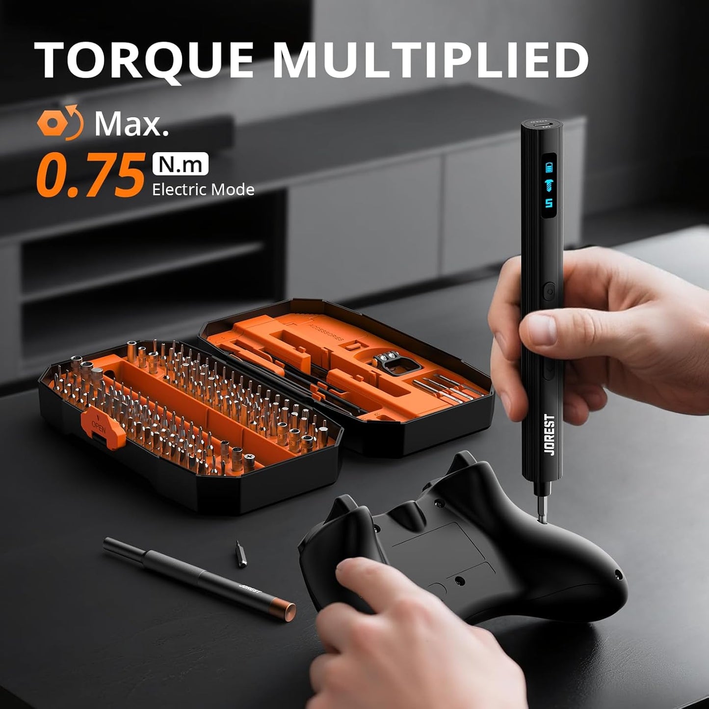 JOREST 155 in 1 Mini Electric Screwdriver Cordless