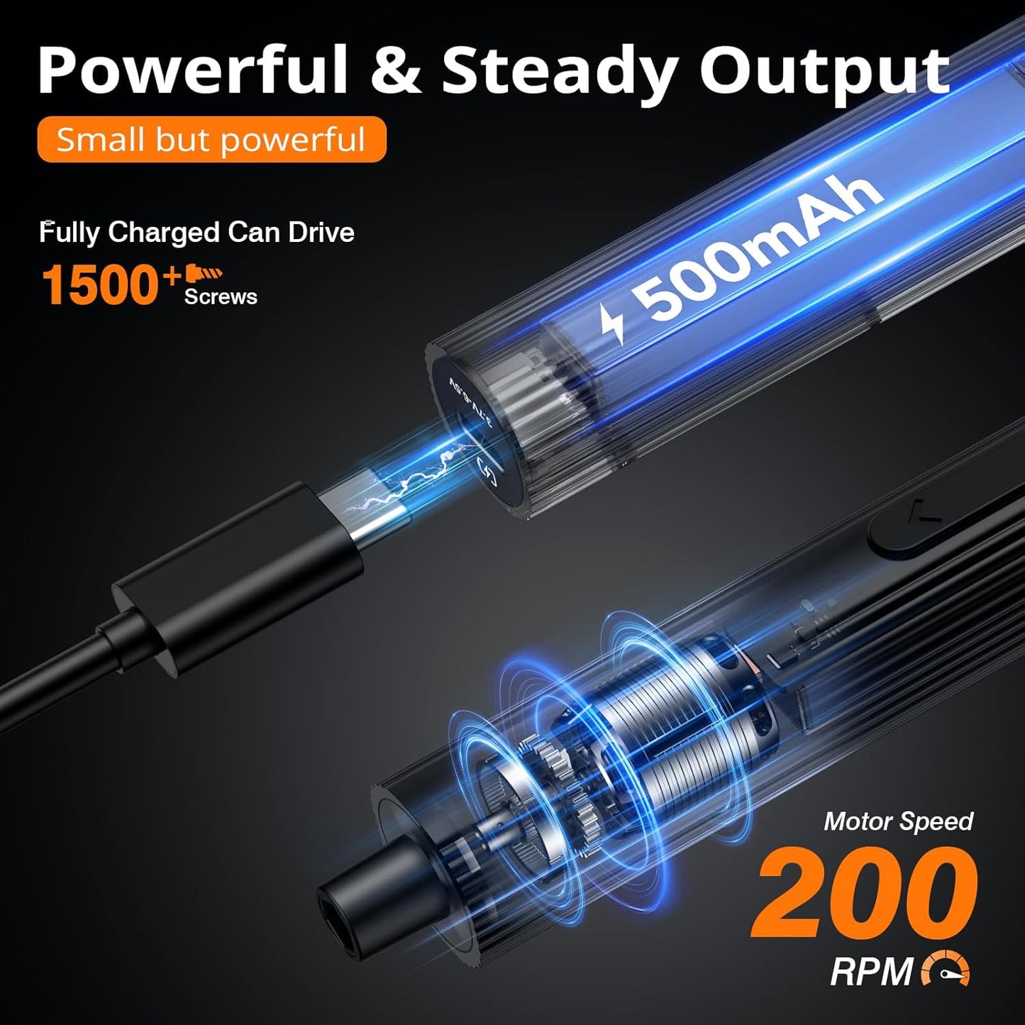 JOREST 155 in 1 Mini Electric Screwdriver Cordless