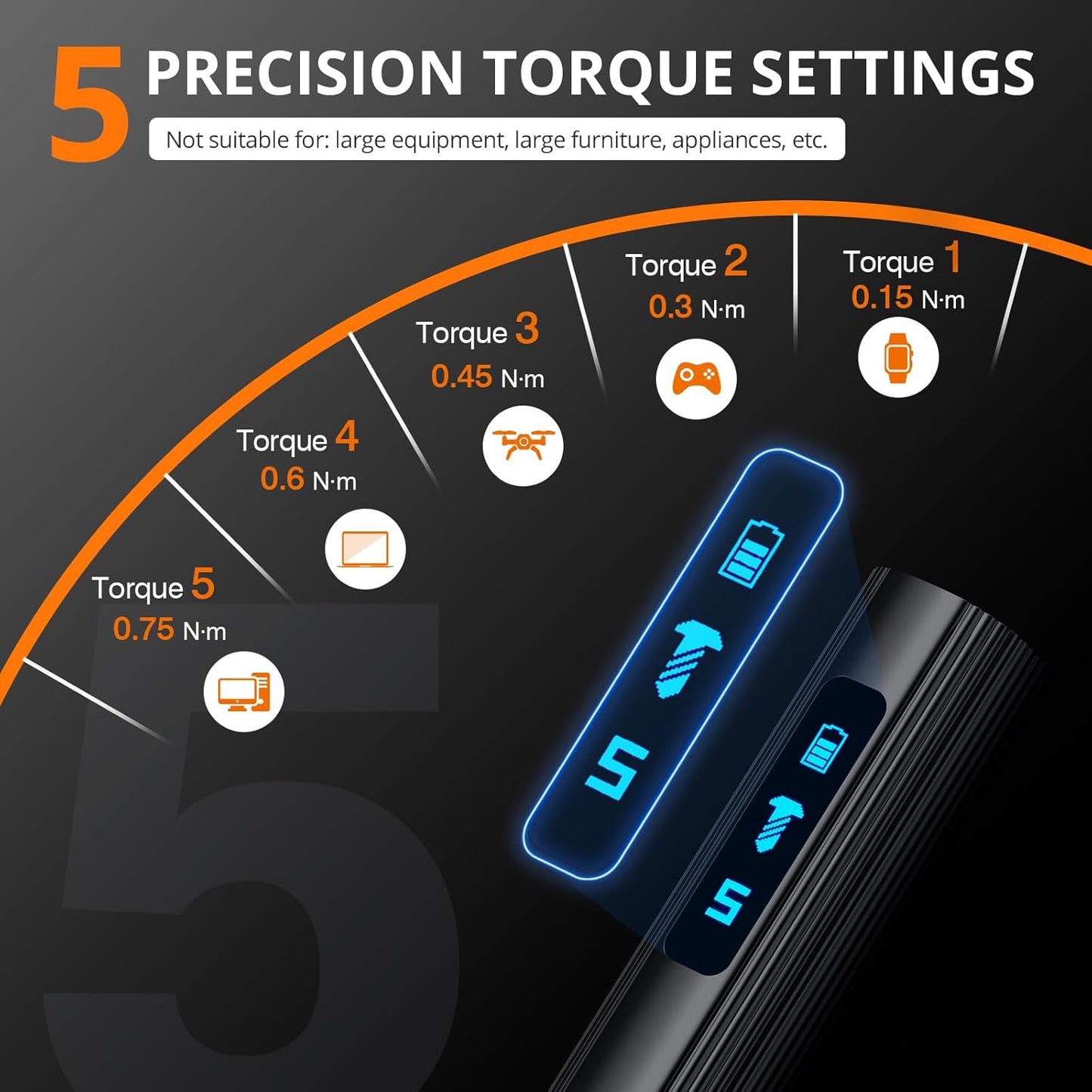JOREST 155 in 1 Mini Electric Screwdriver Cordless