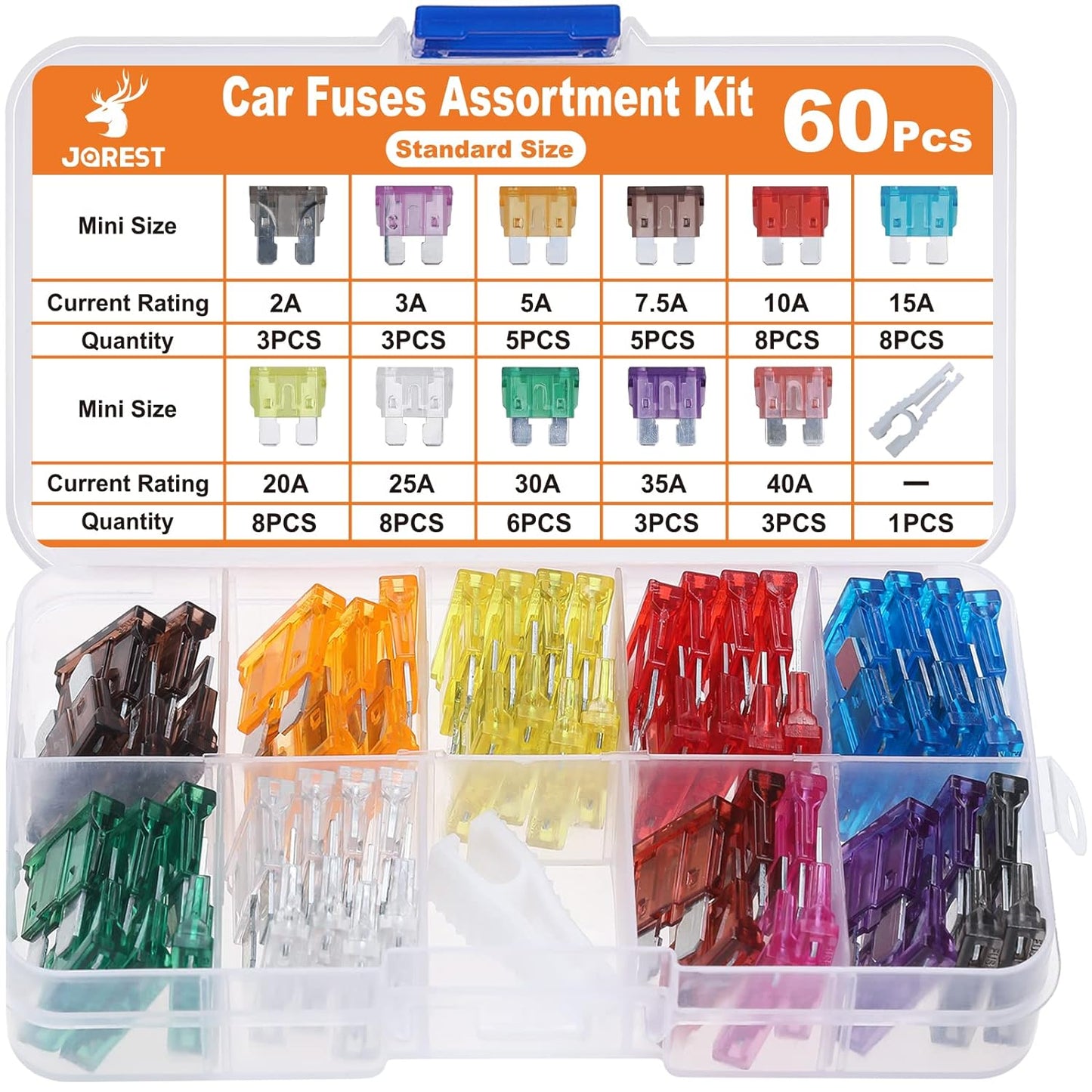 60Pcs Car Fuse Kit