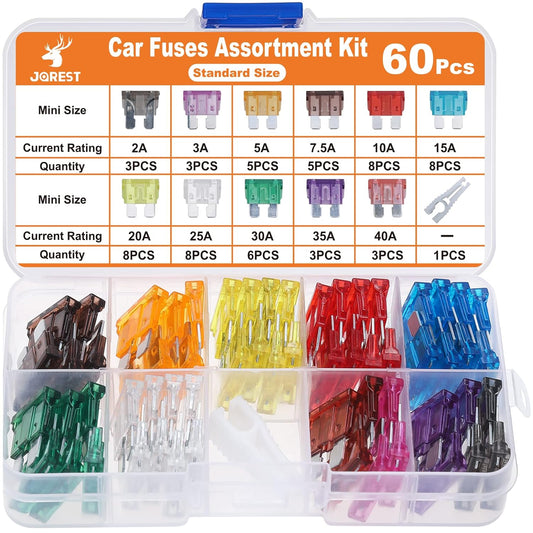 60Pcs Car Fuse Kit