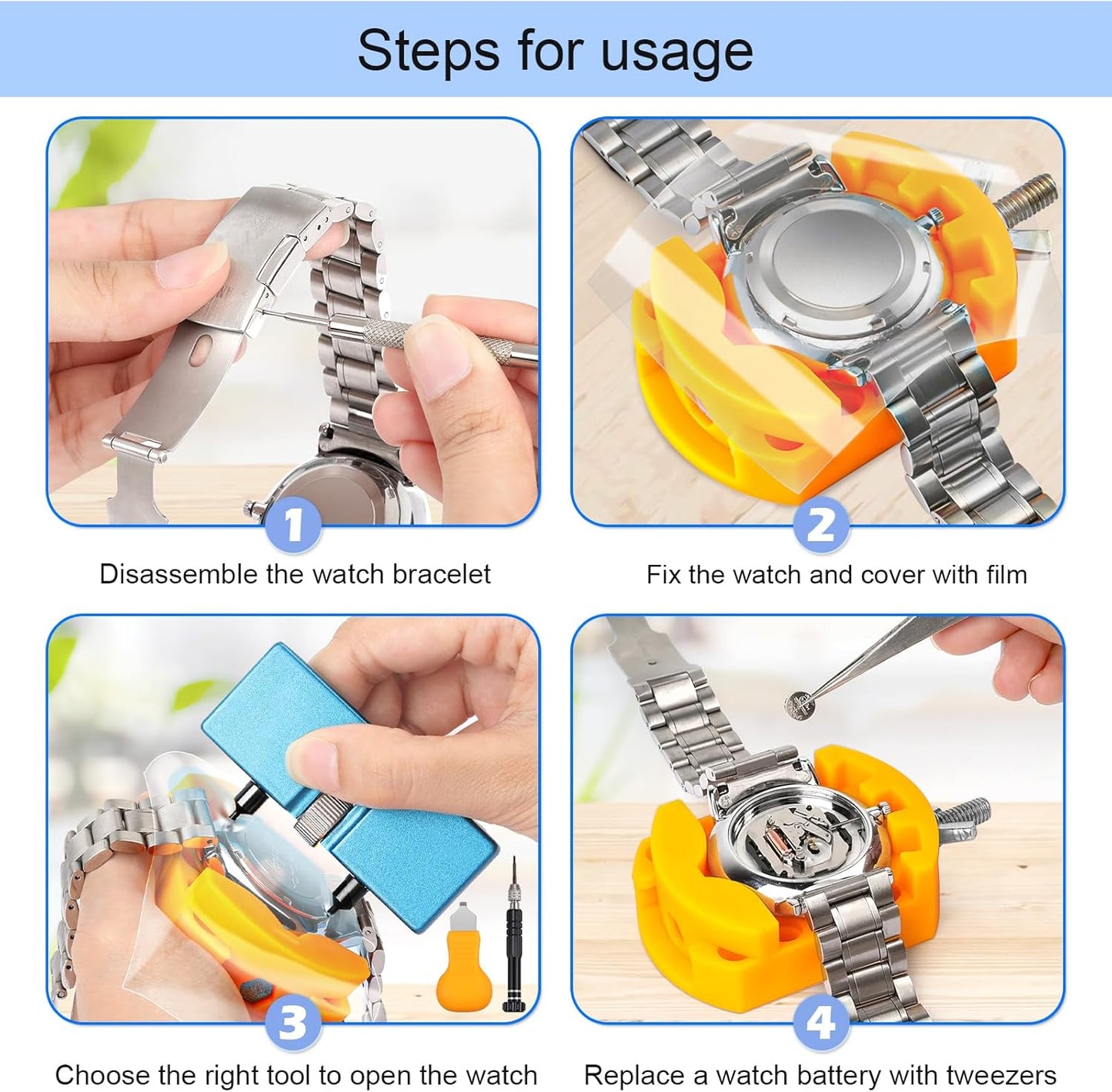 Watch Battery Replacement Kit