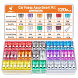 120Pcs Standard Car Fuse Kit