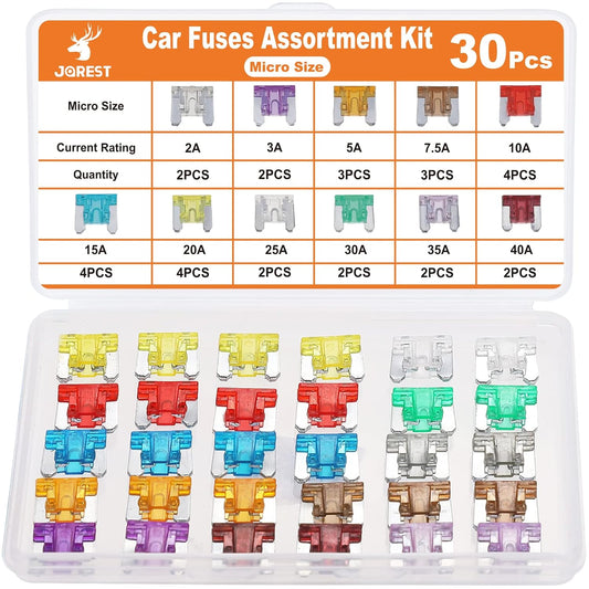 30Pcs Micro Car Fuse Kit