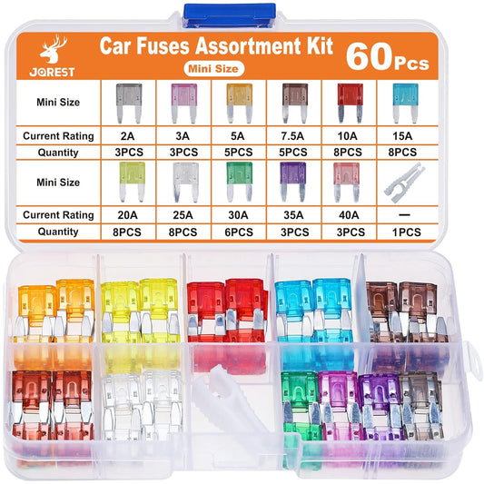 60Pcs mini Car Fuse Kit